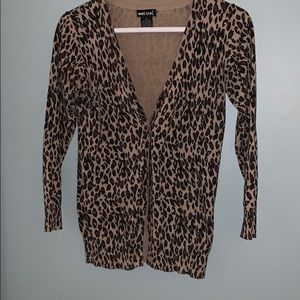 Wet seal size medium leopard cardigan